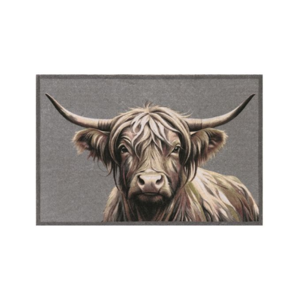Knightsbridge Highland Cow Brown Washable