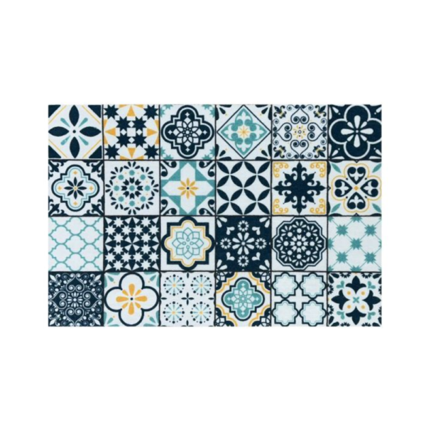 Knightsbridge Victorian Tile Teal Washable