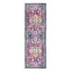 “Granada Ruby Red washable rug with vintage‑inspired pattern”