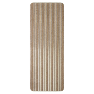 Washable non‑slip hallway runner in modern striped design