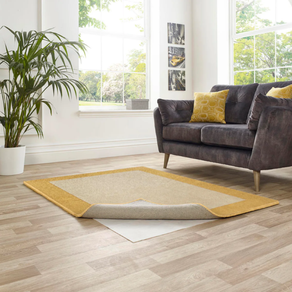 “Non‑slip rug grip underlay for securing rugs on hard floors”