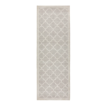 “Washable Château hallway runner in neutral tones with non‑slip backing”