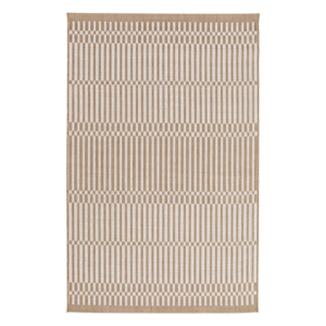 warm natural‑shade flatweave rug with gentle texture for modern spaces