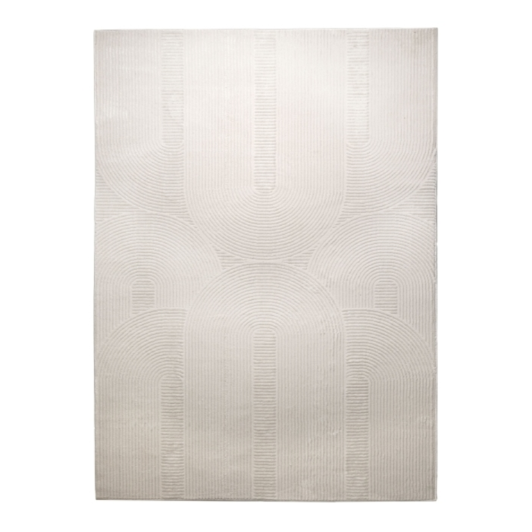 Atelier Arches Ivory rug with soft sculpted arches and warm ivory shading