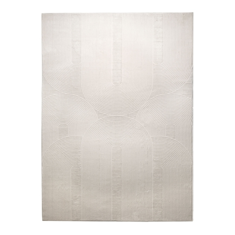 Atelier Arches Ivory rug with soft sculpted arches and warm ivory shading