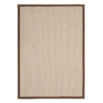 Sisal Bouclé Mocha rug with warm mocha tones and a structured bordered finish