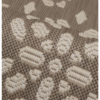 warm taupe rug showing a soft geometric tile pattern for indoor and outdoor use