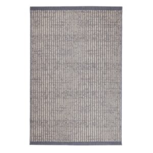 indoor outdoor rug in deep navy with subtle hatch detailing