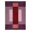 Origins Sienna Block rug with warm sienna colour‑blocked geometric pattern.