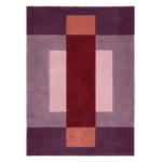 Origins Sienna Block rug with warm sienna colour‑blocked geometric pattern.