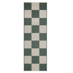green patterned runner designed for hallways kitchens and porches