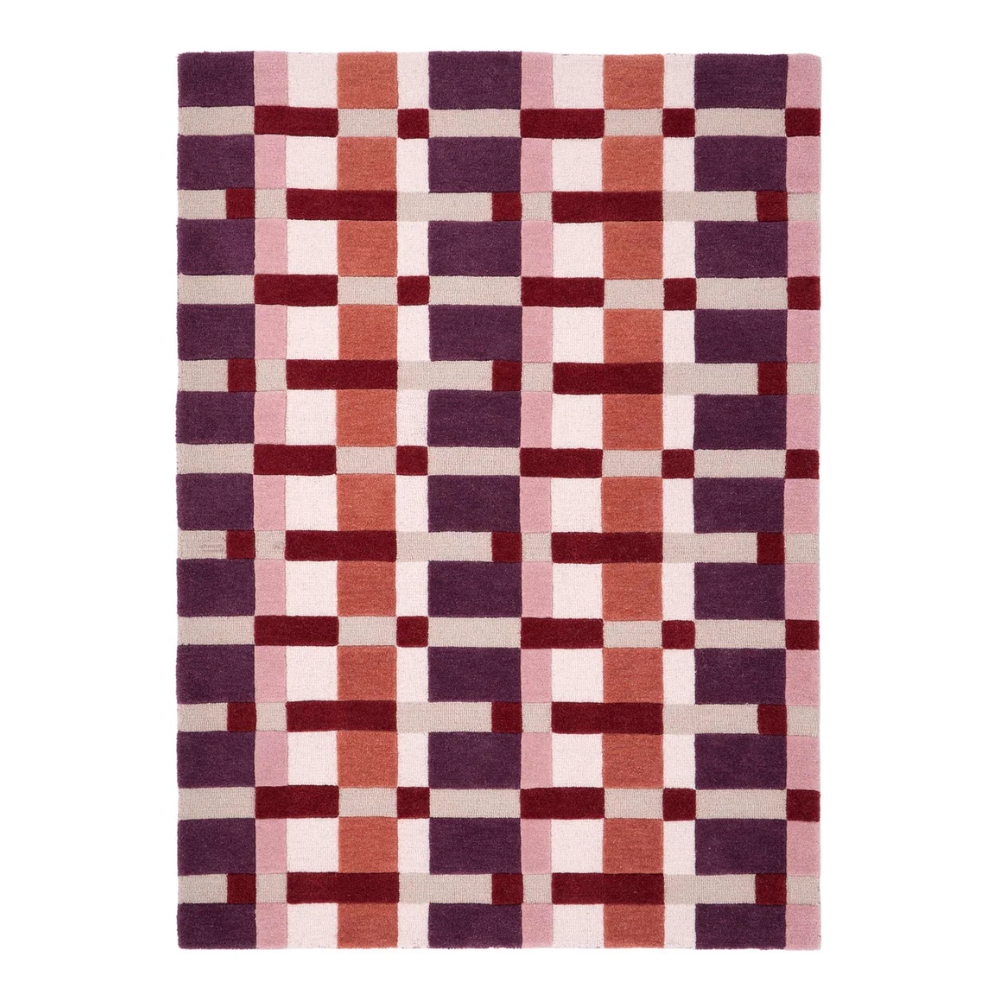 Origins Sienna Weave rug with warm sienna tones and a subtle woven‑style linear pattern.