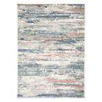 “Colourful contemporary rug featuring an abstract multi‑tone design in a bright home interior.”