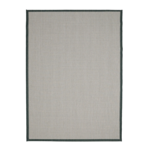 low profile natural border rug suitable for busy indoor and outdoor spaces