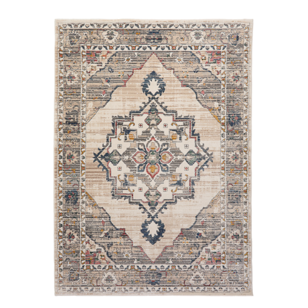 “Soft cream textured rug creating a light, inviting atmosphere in a contemporary home.”