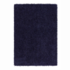 Portland Navy long‑pile shaggy rug in a deep navy shade.
