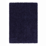Portland Navy long‑pile shaggy rug in a deep navy shade.