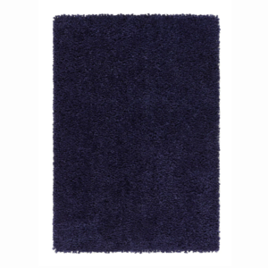 Portland Navy long‑pile shaggy rug in a deep navy shade.