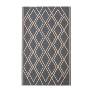 low profile silver patterned rug ideal for busy walkways