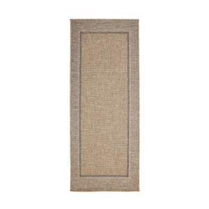 latte coloured indoor outdoor runner displayed on white background
