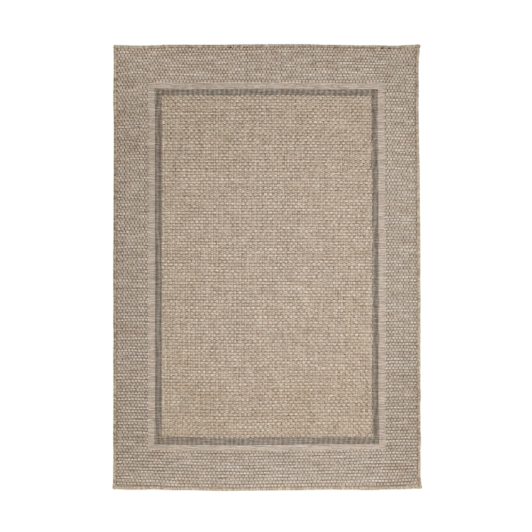 low profile bordered rug ideal for patios kitchens and beaches
