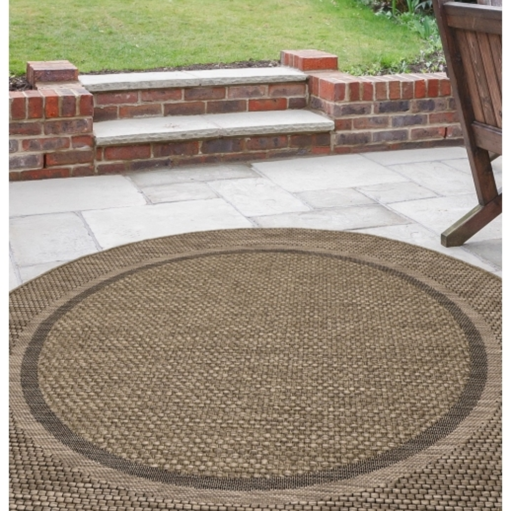 low profile bordered rug ideal for patios kitchens and beaches
