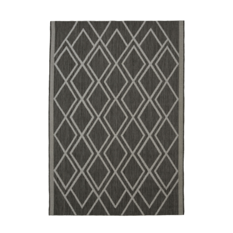 light grey rug designed for indoor and outdoor living