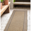 low profile bordered runner ideal for hallways kitchens and porches