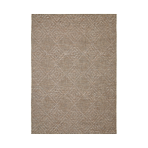 Summer Diamonds neutral flatweave rug with soft geometric pattern.