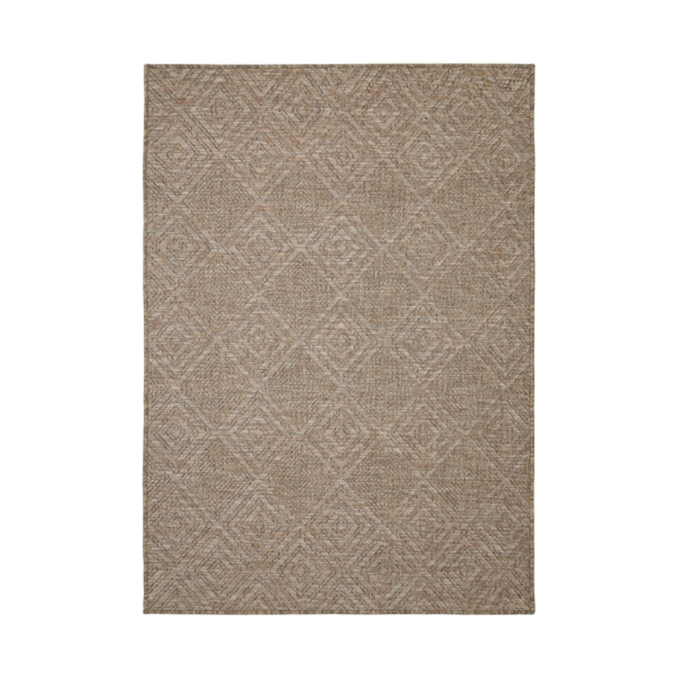Summer Diamonds neutral flatweave rug with soft geometric pattern.
